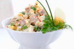 Рецепты салатов из отварного мяса, 13 рецептов