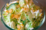 Постные салаты с кукурузой, 3 рецепта